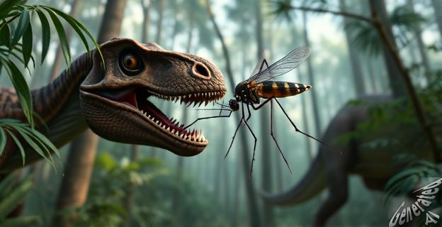 Algunos mosquitos picadores pudieron alimentarse de la sangre de los dinosaurios