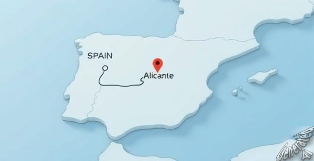 El primer peldaño de las escaleras interiores del ayuntamiento de Alicante