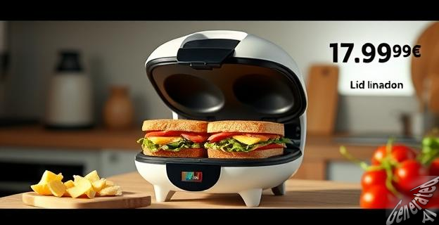 La sandwichera 3 en 1 de Lidl cuesta 17,99 euros