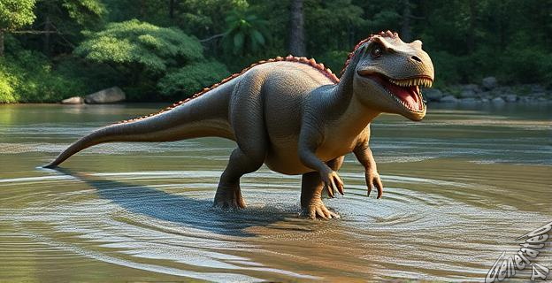 Huella de un Acrocanthosaurus