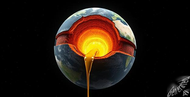 El oro del núcleo terrestre se filtra hacia la superficie a través del manto terrestre