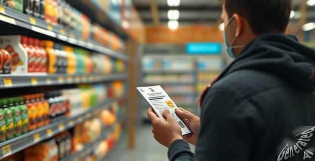 Leer la lista de ingredientes y buscar productos con menos aditivos