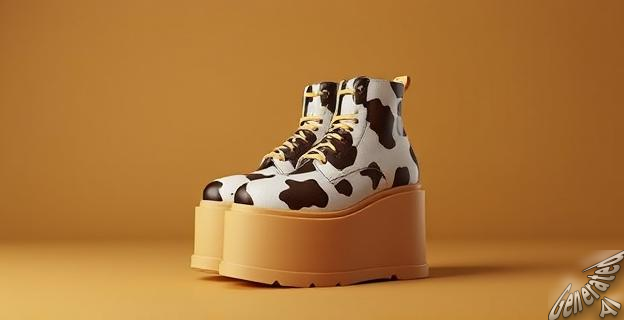 Zapatillas Gioseppo con plataforma y estampado animal print de vaca rebajadas a 50 euros
