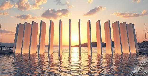 El movimiento del mar empuja el aire a través de los tubos