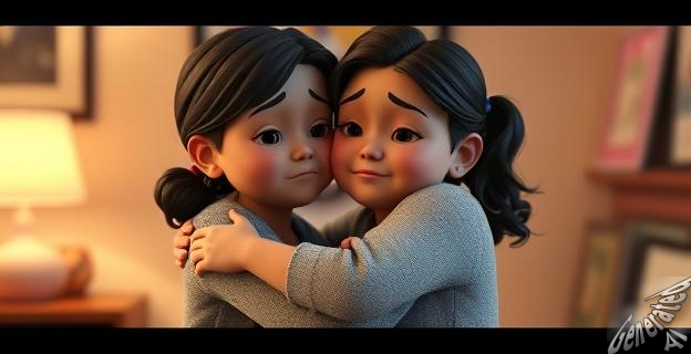 La niña está dolida, pero la adulta te lo agradece