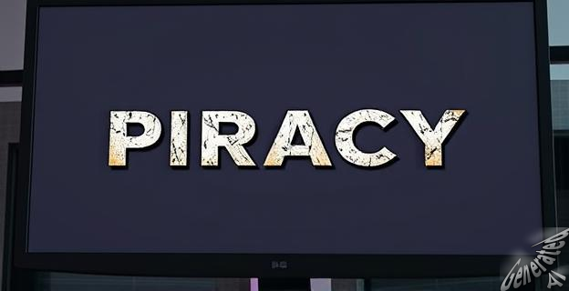 La fuente utilizada en el aviso anti-piratería es un clon ilegal llamado XBAND Rough