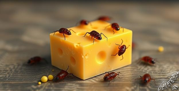 El casu marzu contiene larvas vivas de la mosca Piophila casei