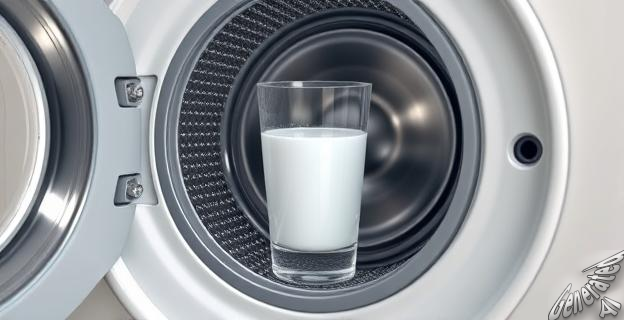 Verter un vaso de vinagre blanco en el compartimento del jabón