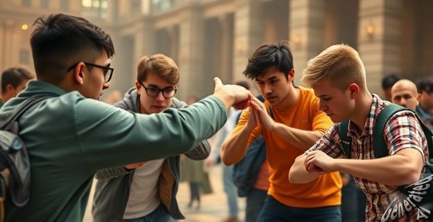 Enfrentamiento entre estudiantes peronistas y afines a La Libertad Avanza