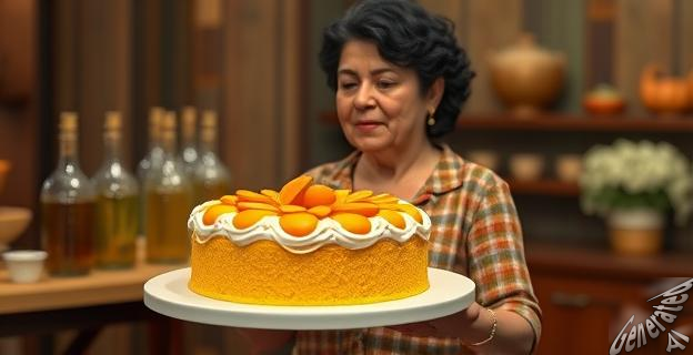 Media taza de aceite de oliva suave y una taza de zumo de naranja natural