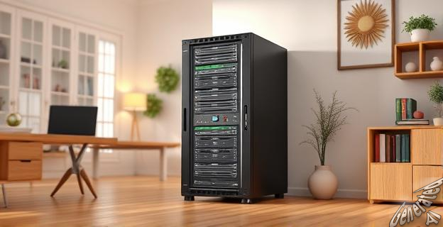 Un rack de servidores es una versión doméstica de los racks de centros de datos