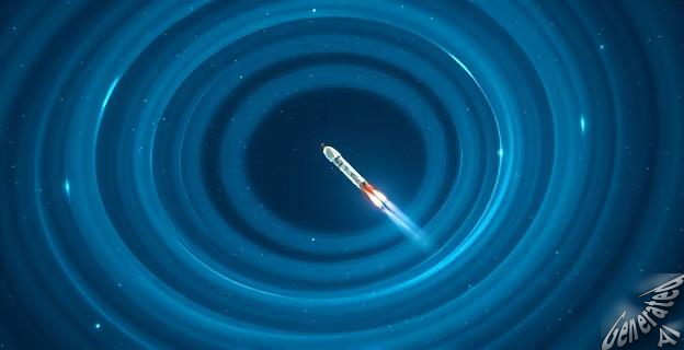 La espiral azul fue causada por la reentrada en la atmósfera terrestre de un cohete Falcon 9 de SpaceX
