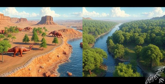 La extinción de los dinosaurios permitió la expansión de bosques densos y la estabilización de los ríos