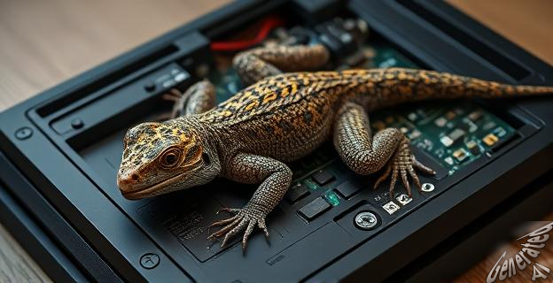La lagartija murió al entrar en contacto con los componentes calientes de la PS4