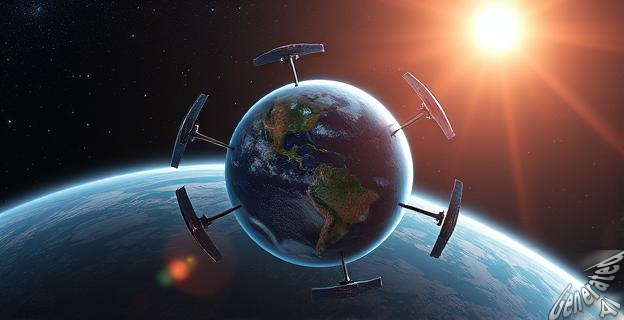 Una red de satélites inteligentes podría ajustar la radiación solar para frenar el cambio climático