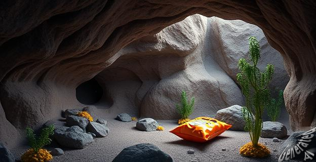 Una bolsa de Cheetos olvidada por un visitante