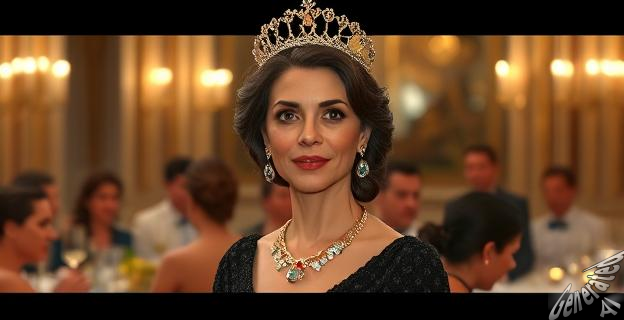 La Reina Letizia llevaba el pelo suelto con una tiara que requiere que el cabello sea recogido