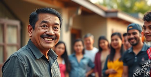grupos de personas llegaban en autocares hasta la casa familiar
