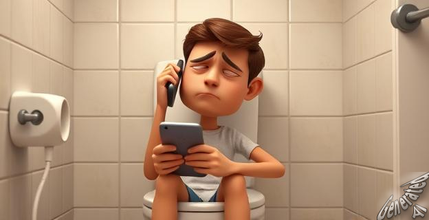 El uso del smartphone en el baño aumenta un 46 % el riesgo de hemorroides