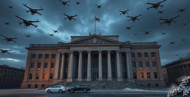 El edificio del Consejo de Ministros en Kiev sufrió daños considerables