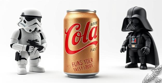 Una lata de 800g con Stormtrooper y Darth Vader