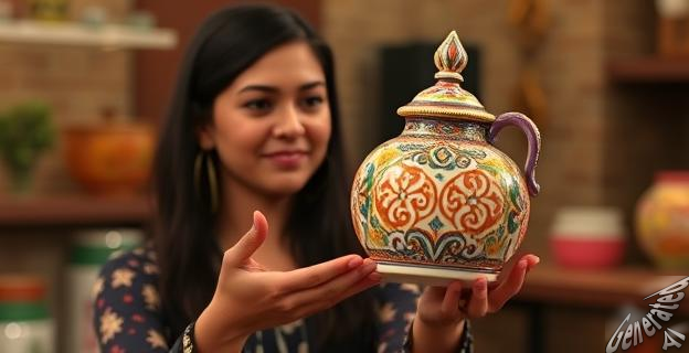 un botijo artesanal de Talavera