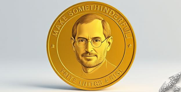 Una moneda de oro con su cara