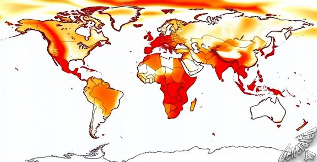 El 78% de la superficie terrestre ha alcanzado temperaturas máximas sin precedentes desde el año 2000