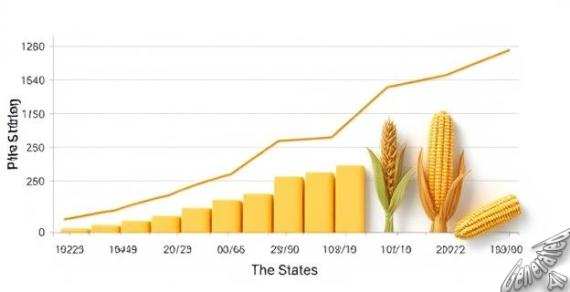 Estados Unidos lideraba la producción de trigo, cebada, avena y maíz en 1927