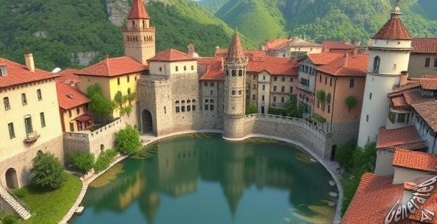 Scanno, un pueblo medieval italiano con arquitectura singular y un lago en forma de corazón.