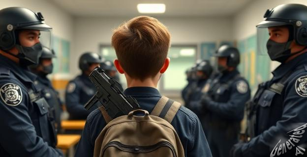 Un alumno de 14 años llevaba una pistola de fogueo en su mochila