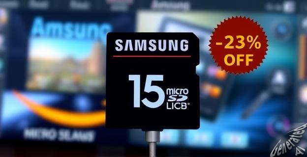 La tarjeta Micro SD de Samsung está disponible por 79,99 € con un descuento del 25%