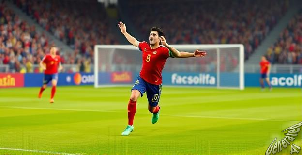 España gana 1-0 a Ucrania