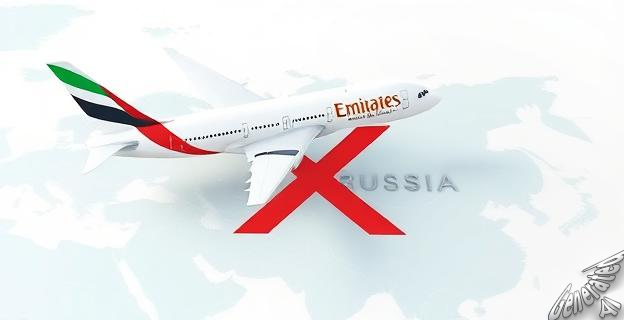 Emirates considera dejar de viajar a Rusia