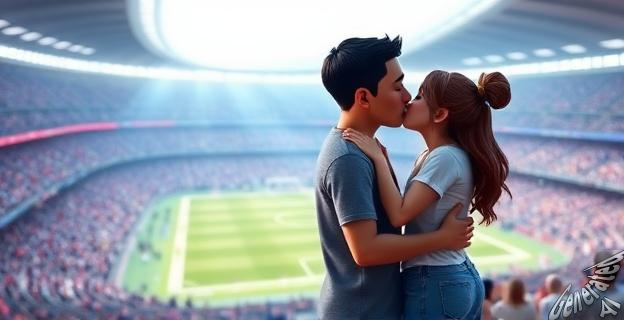 Endrick y Gabriely Miranda se dieron un beso