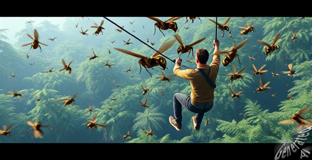 Más de 100 picaduras de avispas venenosas