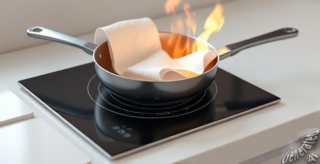 El papel de cocina puede incendiarse al alcanzar temperaturas superiores a 200 ºC