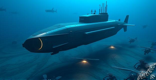 Submarino de quinta generación con capacidad de lanzar drones y comandos