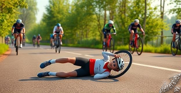 Murió en una caída masiva en la segunda etapa