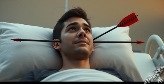 La flecha actuaba como un tapón, evitando una hemorragia inmediata