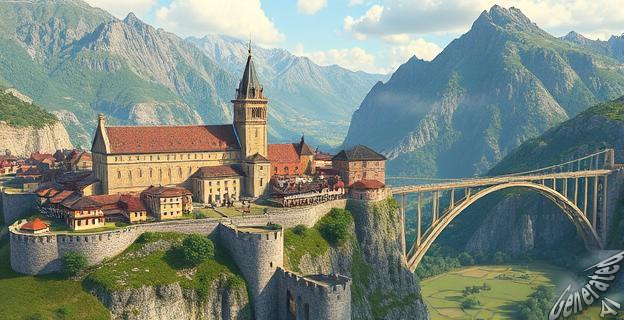 Alquézar es un pueblo con una villa medieval y una colegiata fortificada