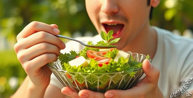 Comer alimentos ligeros y frescos como ensaladas y frutas
