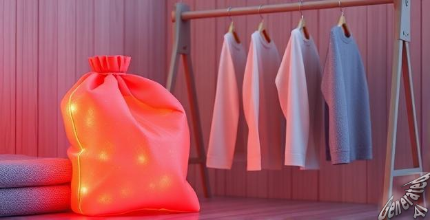 Colocar una bolsa de agua caliente cerca del perchero o tendedero.