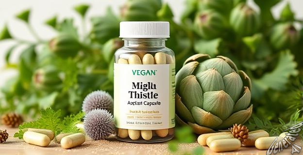 El complejo vegano Cardo Mariano Gloryfeel ofrece un respaldo completo para la salud digestiva y el bienestar general con 500 mg de cardo mariano por dosis diaria