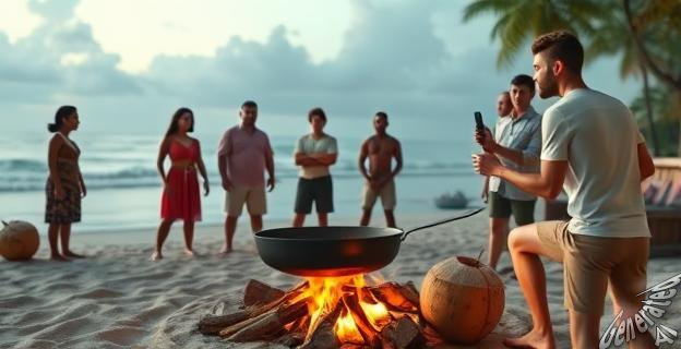 El grupo liderado por Miri Pérez-Cabrero recibió un castigo que consistió en apagar el fuego y mojar todos los troncos