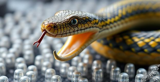 Las serpientes producen orina sólida que encapsula el ácido úrico de manera segura
