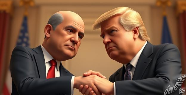 El apretón de manos duró 10 segundos y fue tenso