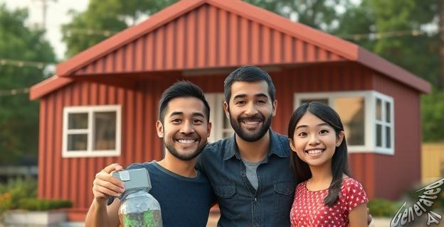 Una vivienda de 62 metros cuadrados construida con contenedores marítimos reciclados