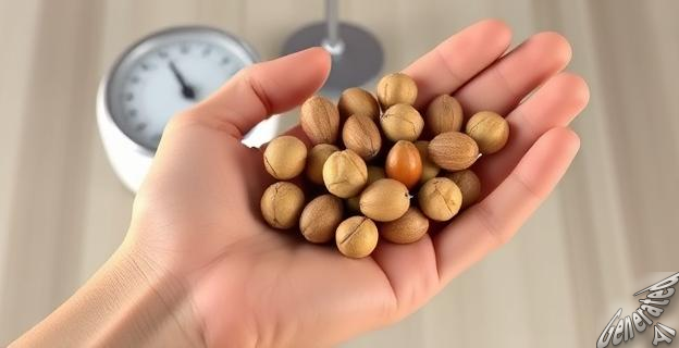 15 gramos de frutos secos equivalen a 100 calorías