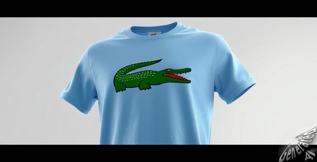 La camiseta Lacoste Big Croc cuesta 33 euros